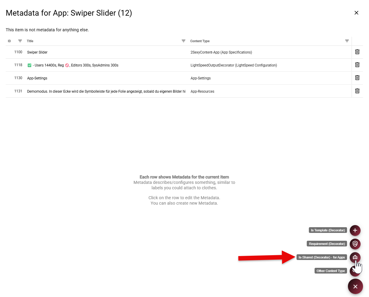Add the Is-Shared decorator